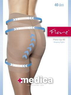 Zeštíhlující punčocháče tvarující zadeček FIORE z řady Medica PRESS-UP 40 den